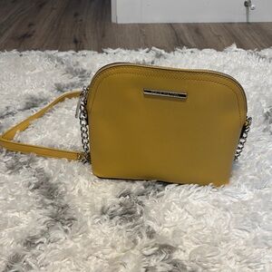 Steve Madden Yellow Crossbody Bag with Chain Strap
